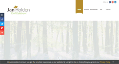 Desktop Screenshot of janholdencelebrant.co.uk